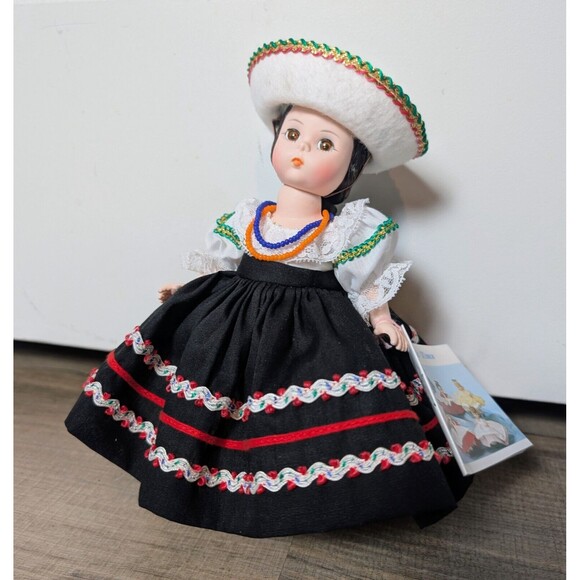 Vintage Madame Alexander Mexico Girl Doll with Wrist Tag 8" No Box - Picture 1 of 6